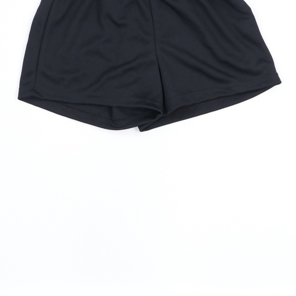 NOS 80s  Athletic Soccer Shorts Black Adult Large - Picture 3 of 7